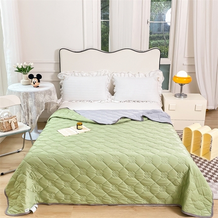 91家纺网 家纺一手货源 找家纺 苏迪 2025新款凉感丝夏被夏凉被空调被 凉感丝-柠檬黄