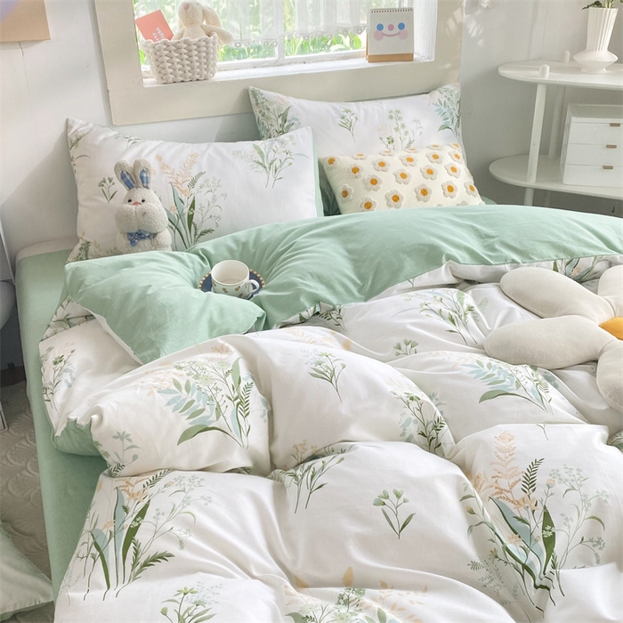 91家纺网 家纺一手货源 找家纺 多品家纺 2023新款13070全棉单被套暗线 风雅