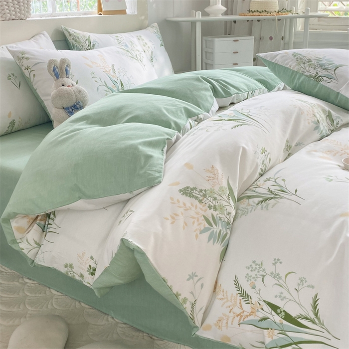 91家纺网 家纺一手货源 找家纺 多品家纺 2023新款13070全棉单被套暗线 风雅