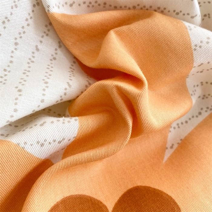 91家纺网 家纺一手货源 找家纺 多品家纺 2023新款13070全棉单被套暗线 花香爱恋-黄