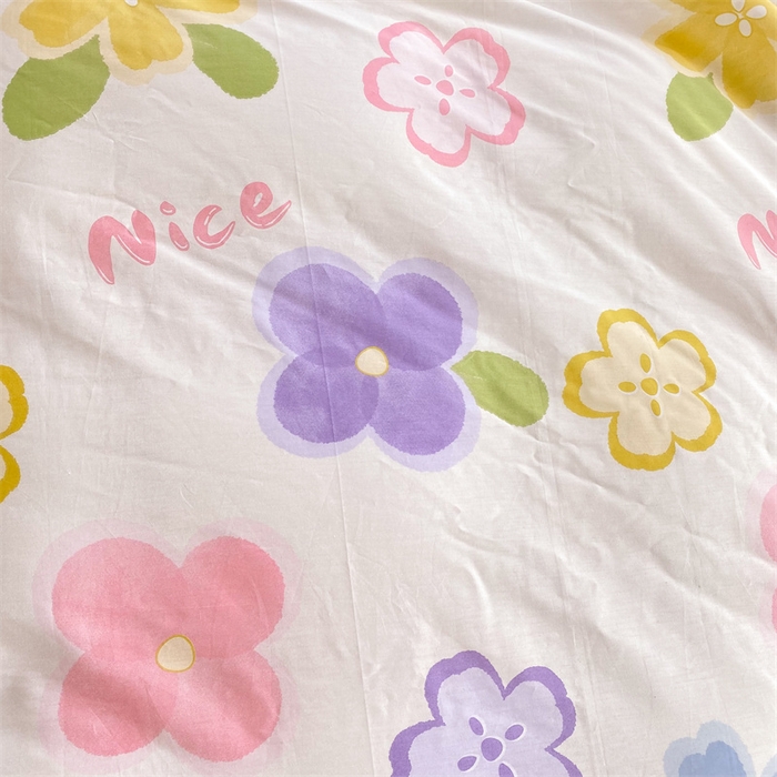 91家纺网 家纺一手货源 找家纺 多品家纺 2023新款13070全棉单被套暗线 美妙之夏