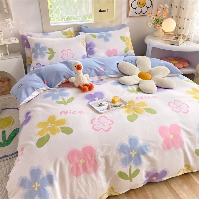 91家纺网 家纺一手货源 找家纺 多品家纺 2023新款13070全棉单被套暗线 美妙之夏