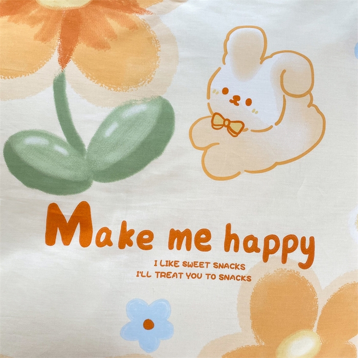 91家纺网 家纺一手货源 找家纺 多品家纺 2023新款13070全棉单被套暗线 梦幻花朵