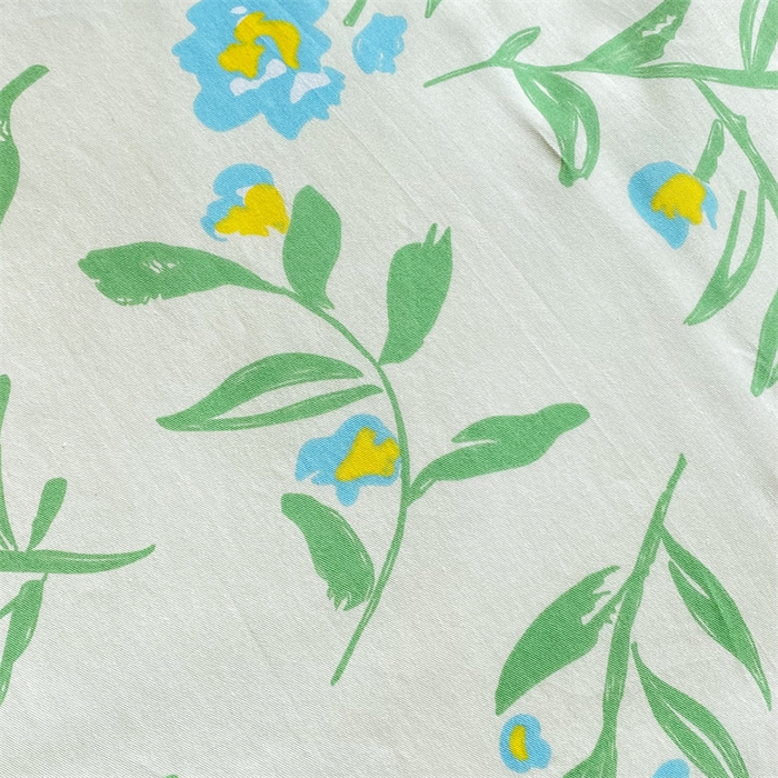 91家纺网 家纺一手货源 找家纺 多品家纺 2023新款13070全棉单被套暗线 沁园花香