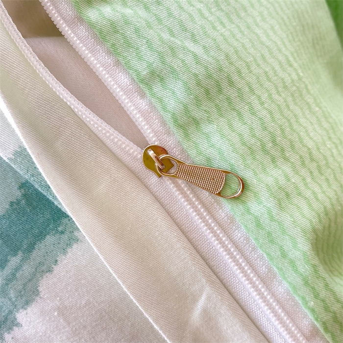 91家纺网 家纺一手货源 找家纺 多品家纺 2023新款13070全棉单被套暗线 素馨花恋-蓝