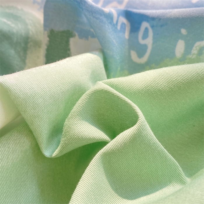 91家纺网 家纺一手货源 找家纺 多品家纺 2023新款13070全棉单被套暗线 素馨花恋-蓝