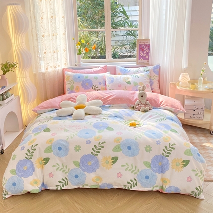 多品家纺 2023新款13070全棉单被套暗线 温婉佳人