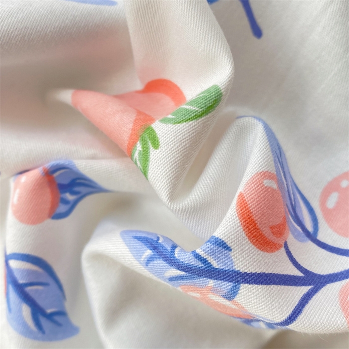 91家纺网 家纺一手货源 找家纺 多品家纺 2023新款13070全棉单被套暗线 鲜果园