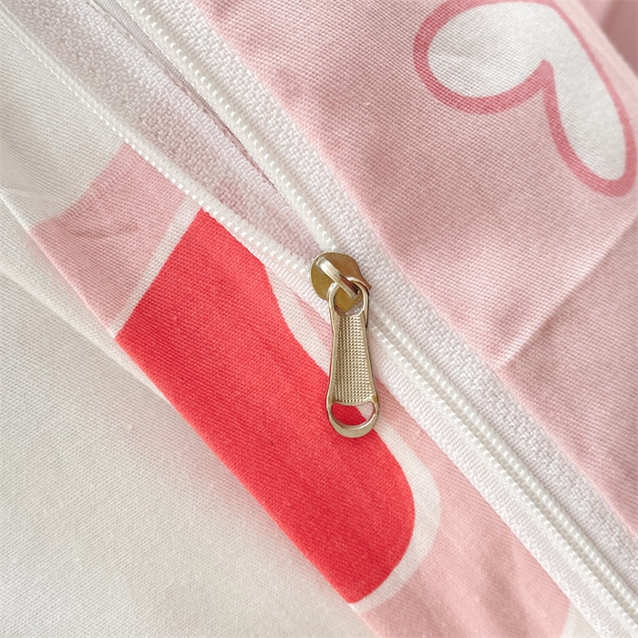 91家纺网 家纺一手货源 找家纺 多品家纺 2023新款13070全棉单被套暗线 小心愿