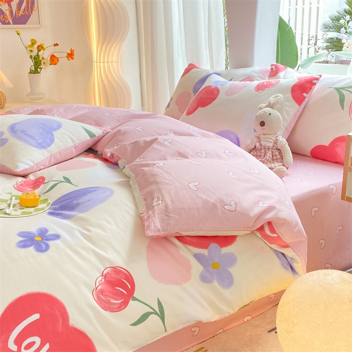 91家纺网 家纺一手货源 找家纺 多品家纺 2023新款13070全棉单被套暗线 萱梦