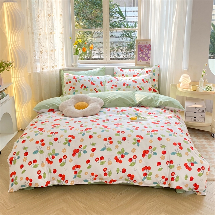 91家纺网 家纺一手货源 找家纺 多品家纺 2023新款13070全棉单被套暗线 萱梦