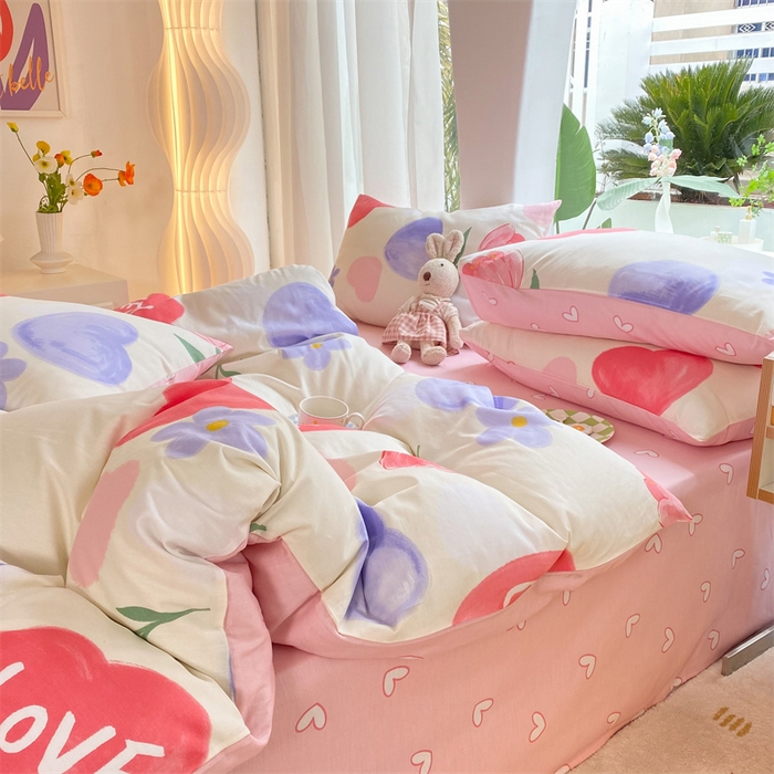 91家纺网 家纺一手货源 找家纺 多品家纺 2023新款13070全棉单被套暗线 萱梦