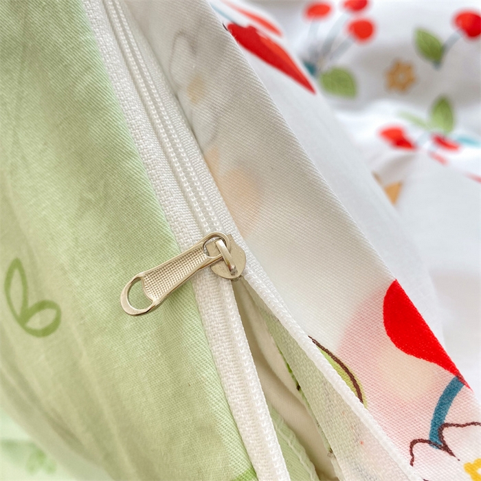 91家纺网 家纺一手货源 找家纺 多品家纺 2023新款13070全棉单被套暗线 樱桃乐园