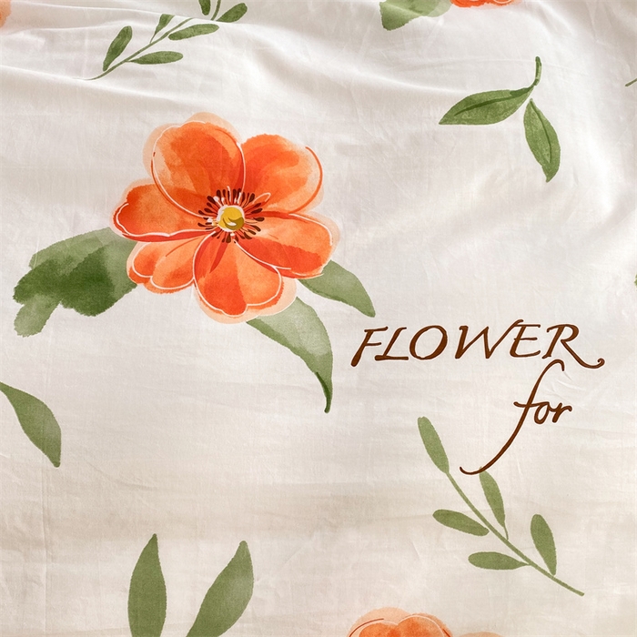 91家纺网 家纺一手货源 找家纺 多品家纺 2023新款13070全棉单被套暗线 醉花语