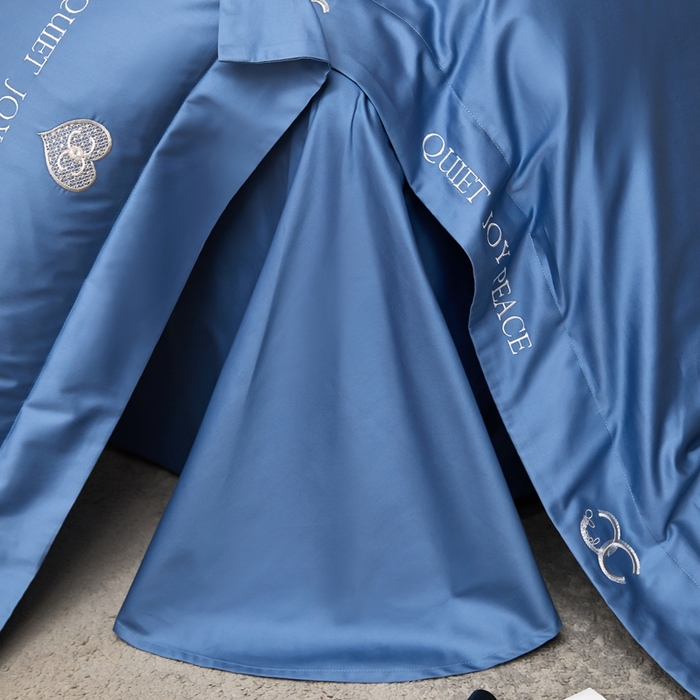 91家纺网 家纺一手货源 找家纺 凡客 2023新款13372全棉四件套-香菲儿 香菲儿-宾利蓝