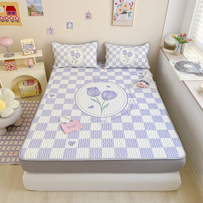 91家纺网 家纺一手货源 找家纺 （总）慕澄家纺 2023新款大版床笠款乳胶凉席