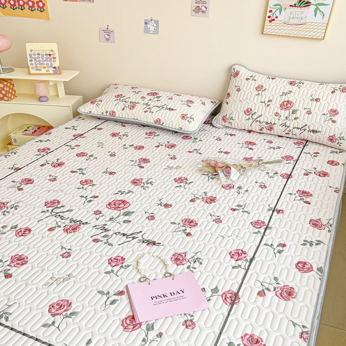 91家纺网 家纺一手货源 找家纺 慕澄家纺 2023新款大版床笠款乳胶凉席 床笠款-半夏