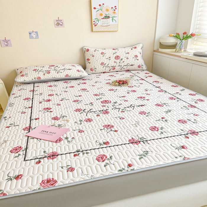 91家纺网 家纺一手货源 找家纺 慕澄家纺 2023新款大版床笠款乳胶凉席 床笠款-半夏