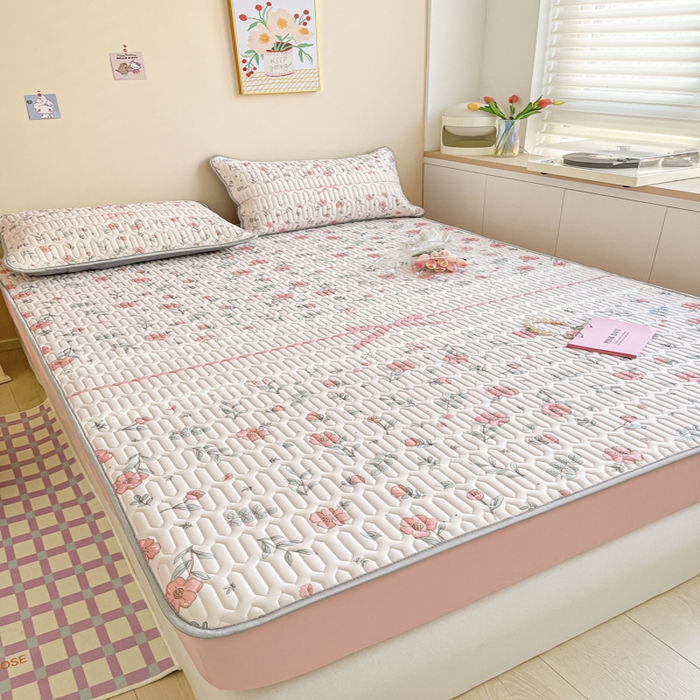 91家纺网 家纺一手货源 找家纺 慕澄家纺 2023新款大版床笠款乳胶凉席 床笠款-扶摇