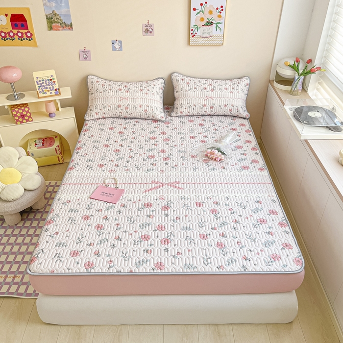 91家纺网 家纺一手货源 找家纺 慕澄家纺 2023新款大版床笠款乳胶凉席 床笠款-扶摇