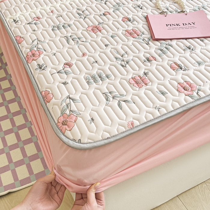 91家纺网 家纺一手货源 找家纺 慕澄家纺 2023新款大版床笠款乳胶凉席 床笠款-扶摇