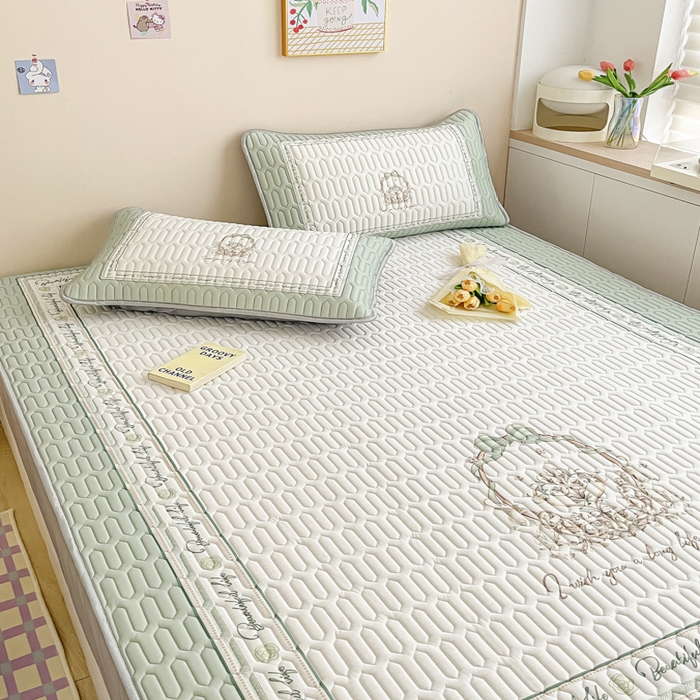 91家纺网 家纺一手货源 找家纺 慕澄家纺 2023新款大版床笠款乳胶凉席 床笠款-晚风