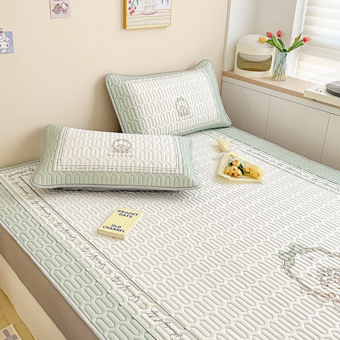 91家纺网 家纺一手货源 找家纺 慕澄家纺 2023新款大版床笠款乳胶凉席 床笠款-晚风