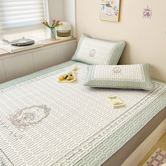 91家纺网 家纺一手货源 找家纺 慕澄家纺 2023新款大版床笠款乳胶凉席 床笠款-晚风