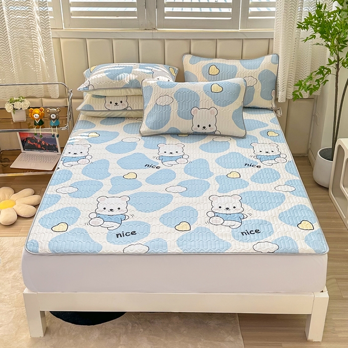 91家纺网 家纺一手货源 找家纺 （总）凡客 2023新款乳胶凉席床笠款学生宿舍