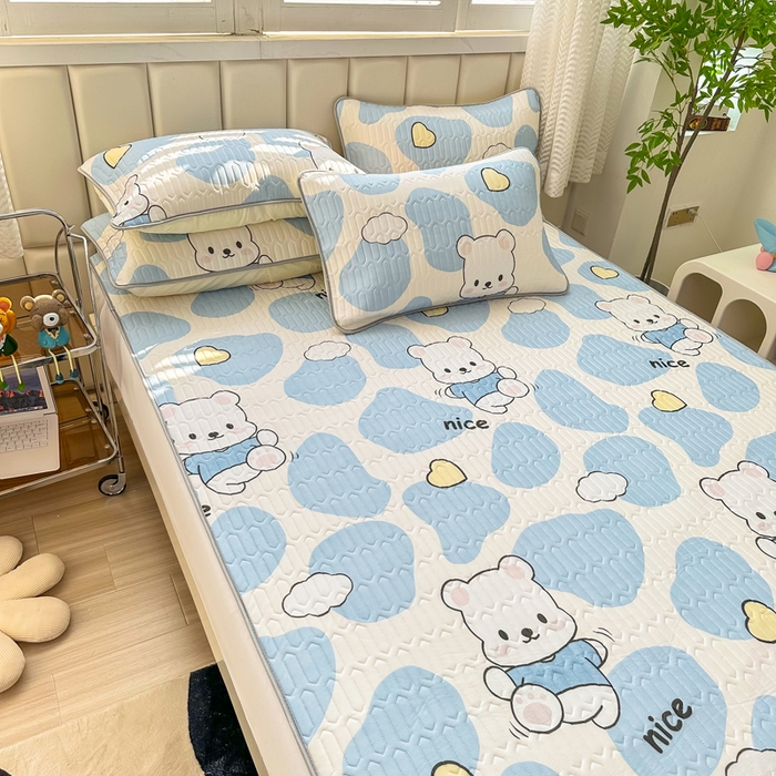 91家纺网 家纺一手货源 找家纺 （总）凡客 2023新款乳胶凉席床笠款学生宿舍