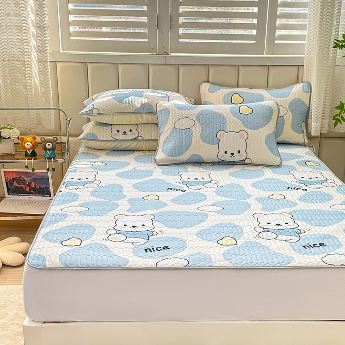 91家纺网 家纺一手货源 找家纺 （总）凡客 2023新款乳胶凉席床笠款学生宿舍