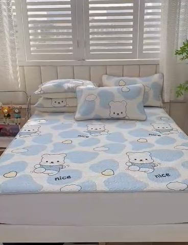 91家纺网 家纺一手货源 找家纺 （总）凡客 2023新款乳胶凉席床笠款学生宿舍