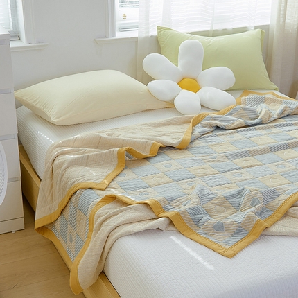 91家纺网 家纺一手货源 找家纺 总 33家纺2024A类全棉色织提花夏凉被针织棉盖毯空调被子