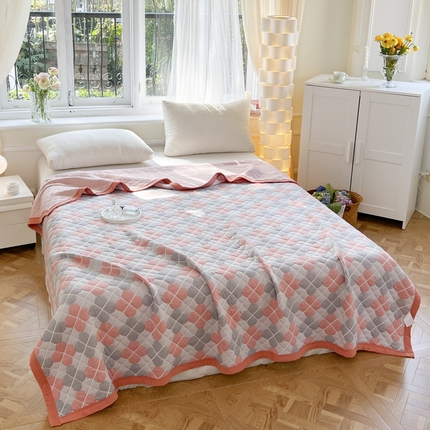 91家纺网 家纺一手货源 找家纺 总 33家纺2024A类全棉色织提花夏凉被针织棉盖毯空调被子