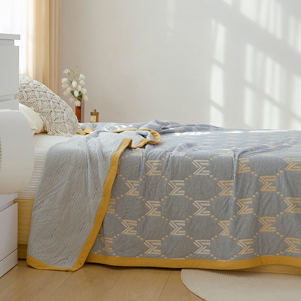 91家纺网 家纺一手货源 找家纺 总 33家纺2024A类全棉色织提花夏凉被针织棉盖毯空调被子