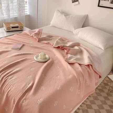 91家纺网 家纺一手货源 找家纺 总 33家纺2024A类全棉色织提花夏凉被针织棉盖毯空调被子