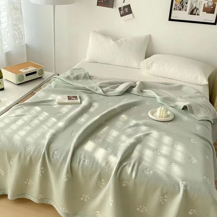 91家纺网 家纺一手货源 找家纺 总 33家纺2024A类全棉色织提花夏凉被针织棉盖毯空调被子