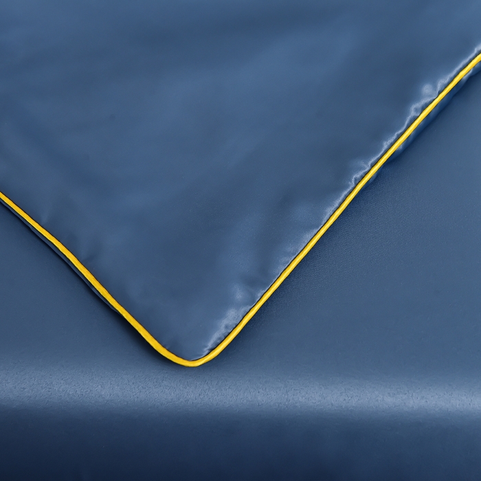 91家纺网 家纺一手货源 找家纺 简爱 2025新款水洗真丝刺绣夏被四件套（跑量款） 直播 梦羽-宾利蓝