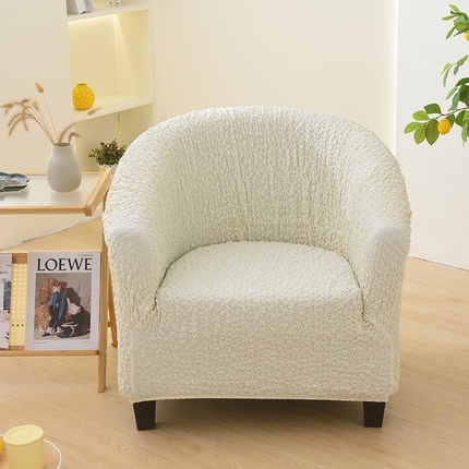 91家纺网 家纺一手货源 找家纺 （总）启博家纺 2023新款奶油云纱半圆形卡座椅套