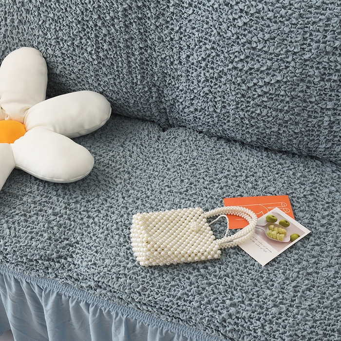 91家纺网 家纺一手货源 找家纺 启博家纺 2023新款奶油云纱纱沙发套 云曼-灰蓝