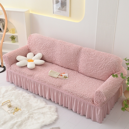 91家纺网 家纺一手货源 找家纺 （总）启博家纺 2023新款奶油云纱纱沙发套