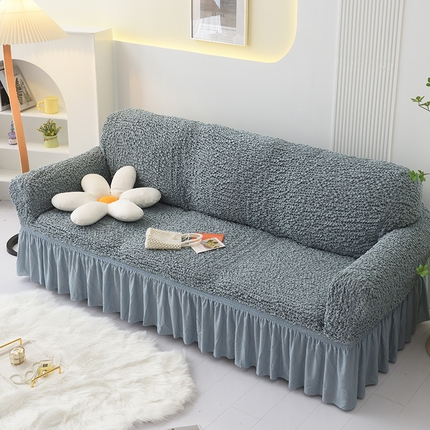 91家纺网 家纺一手货源 找家纺 （总）启博家纺 2023新款奶油云纱纱沙发套