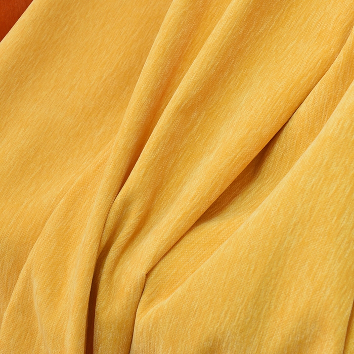 91家纺网 家纺一手货源 找家纺 启博家纺 2023新款雪尼尔纯色沙发盖布巾沙发垫沙发套沙发巾 柠檬黄