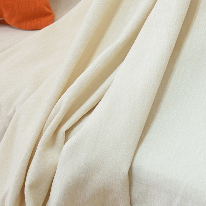 91家纺网 家纺一手货源 找家纺 启博家纺 2023新款雪尼尔纯色沙发盖布巾沙发垫沙发套沙发巾 象牙白