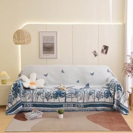 91家纺网 家纺一手货源 找家纺 （总）启博家纺 2023新款雪尼尔流苏款沙发垫沙发套沙发巾