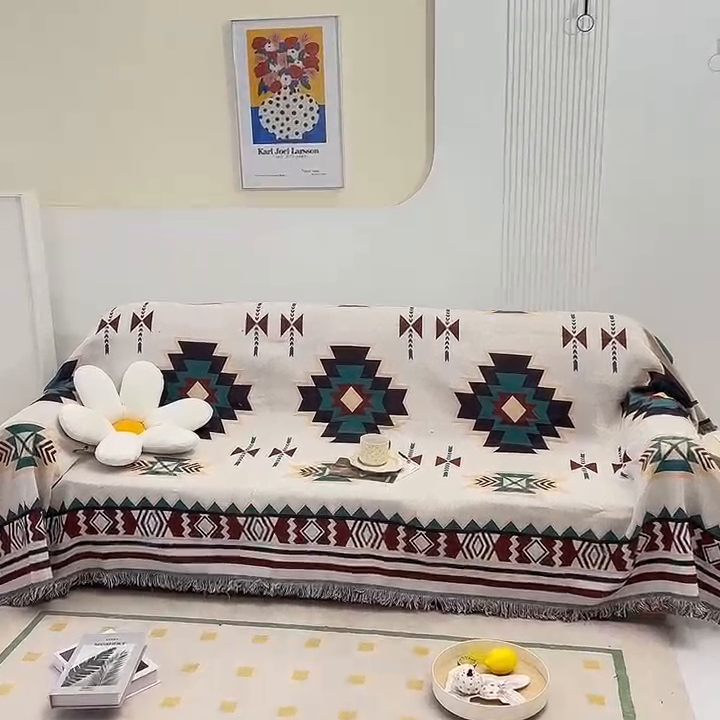 91家纺网 家纺一手货源 找家纺 （总）启博家纺 2023新款针织万能沙发垫沙发套沙发巾