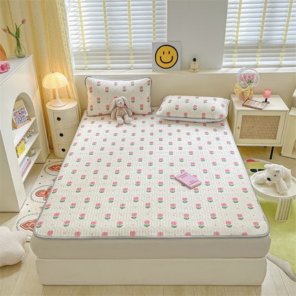 91家纺网 家纺一手货源 找家纺 （总）美乐迪家纺 2023新款夏被乳胶凉席套件