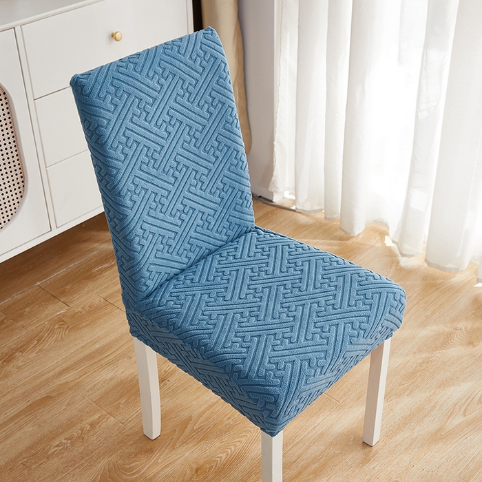 91家纺网 家纺一手货源 找家纺 逐日沙发套 2023新款提花椅子套-清雅系列 天蓝色