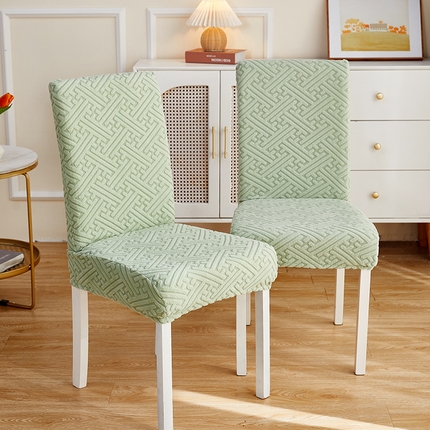 91家纺网 家纺一手货源 找家纺 逐日沙发套 2023新款提花椅子套-清雅系列 薄荷绿