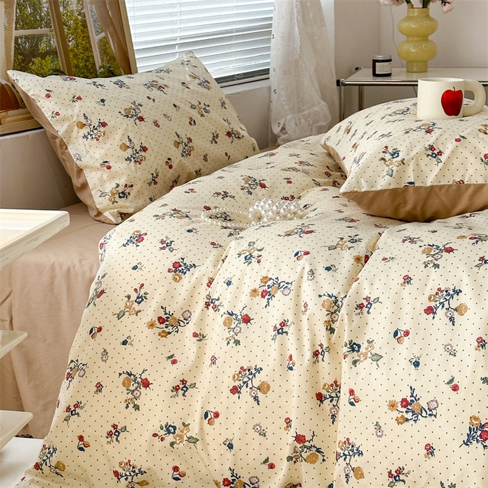 91家纺网 家纺一手货源 找家纺 昔可家纺 2023新款复古花全棉 伯利兹玫瑰